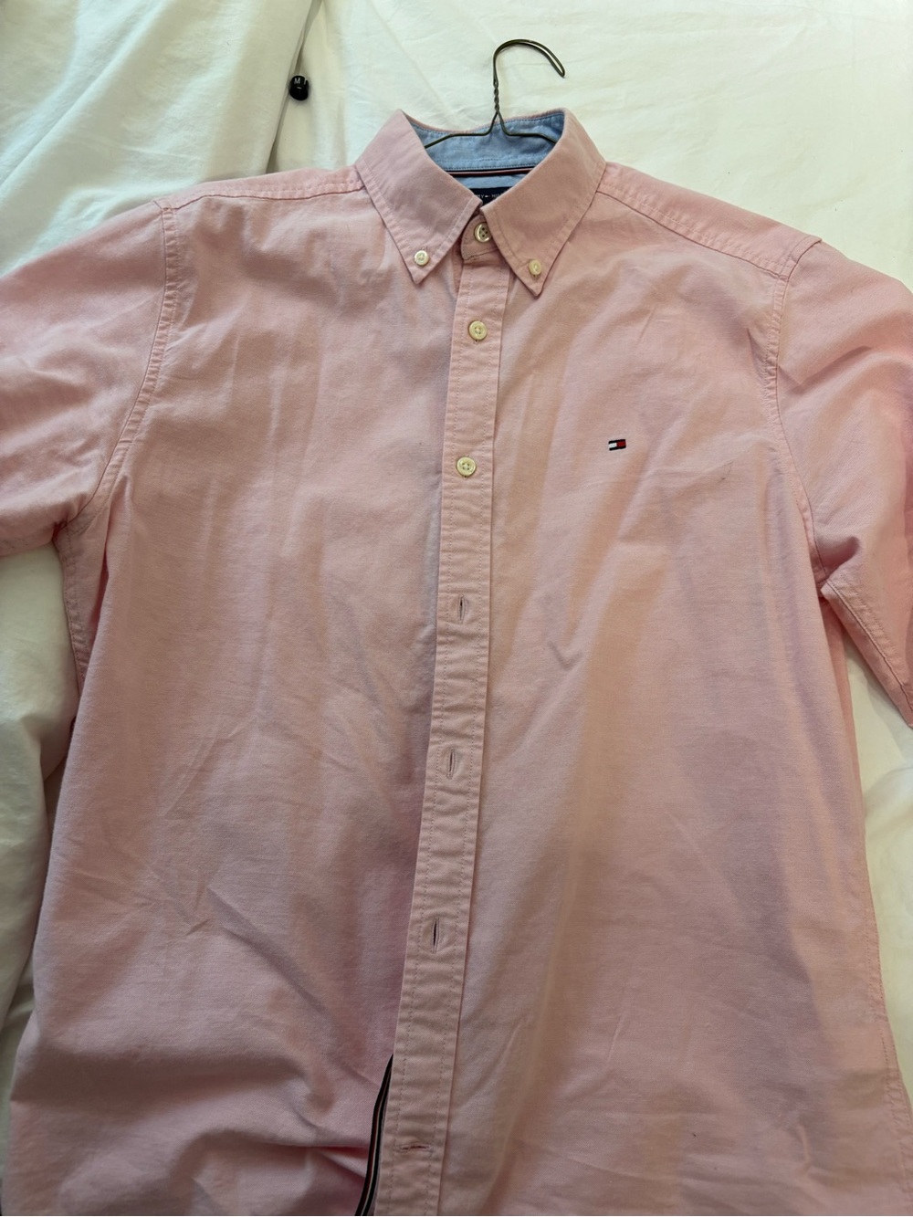 Tommy Hilfiger Men's Light Pink Button-Down Oxford Shirt